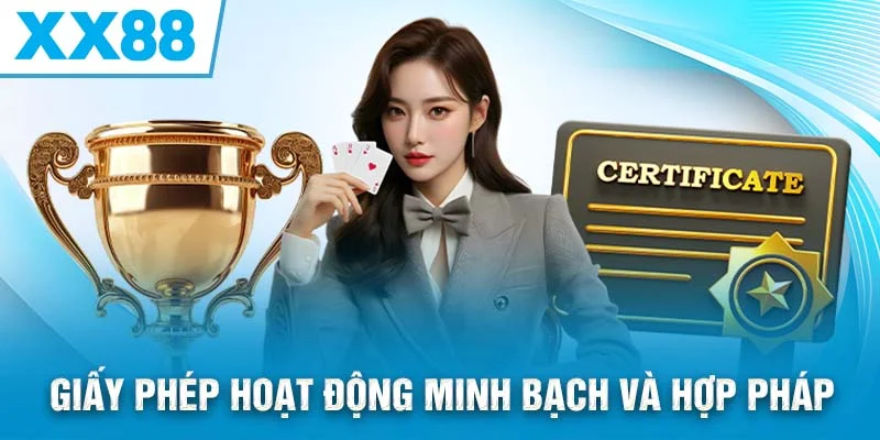 giấy phép hoạt động minh bạch và hợp pháp